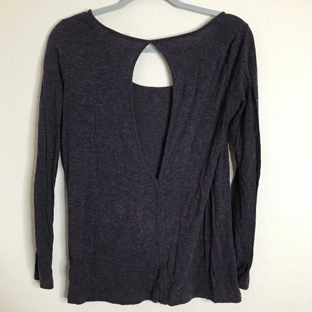 Anthropologie wool blend long sleeve open back‎